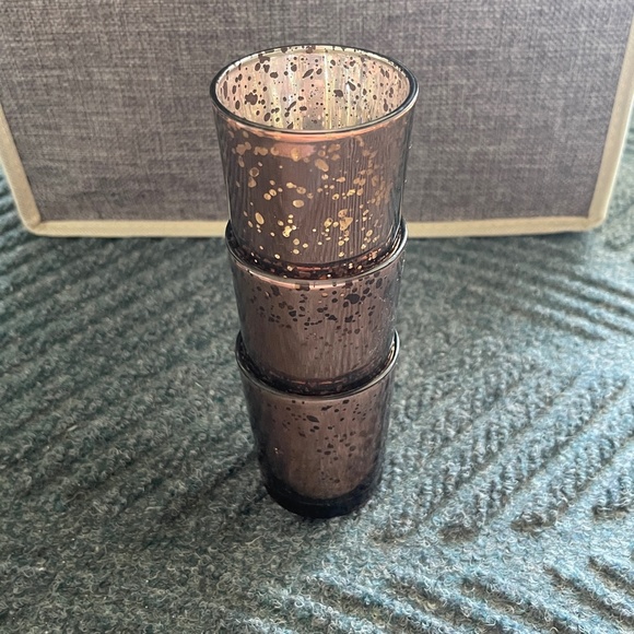 [Set of 3] Mini Mercury Glass Votives from Bridge Nine Candles - Picture 3 of 10